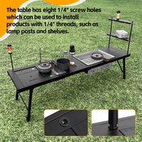 Dotwise Igt 6 Unit Table Outdoor Camping IGT Table Portable Aluminum Alloy Ultralight Folding Camping Desk BBQ Picnic IGT Table
