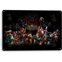 World of Arcade Sign, Classic Arcade Game Marquee Tin Sign A954