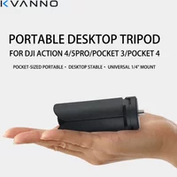 KVANNO tripod Handheld Desktop Stand Panoramic Camera Vlog Grip Accessories Mini Tripod for DJI Action 4/5Pro/Pocket 3/Pocket 4