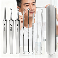 Ultra sharp stainless steel acne removal needle set,blackhead remover,beauty salon specific acne extraction tool set,tweezers
