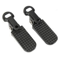 AliExpress NONE 1Pair Bicycle Rear Pedal Foldable Footrests Anti Slip Pattern Aluminum Alloy Foot Support Pedal Electric Bicycle Motorcycle Part