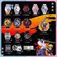 Genuine Naruto Watch Blind Box Ninja Bond Series Anime Peripheral Naruto Sasuke Kakashi Collectible Wristwatch Gift For Boy Toys