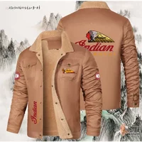 AliExpress Indian Motorcycle Brand LOGO 2025 New Men's Jacket, Hoodie, Outdoor Sport, Morning Run, Cycling, Running, Outdoor Fishing Jacket