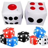PVC Inflatable Dice,Outdoor Fun Giant Large Inflatable Dice for Indoor Outdoor Board Game,Pool Party Decorate,Lawn Floor Games