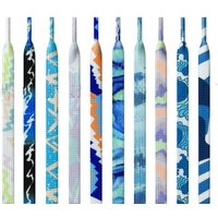 1pair laces Colourful gradient stripesTie-dye lacesFlat shoes Sneaker laces Men's and women's personalised laces Shoeaccessories