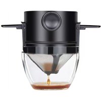 1Pieces Foldable Portable Coffee Filter Coffee Maker Stainless Steel Drip Coffee Tea Holder Outdoor Tableware