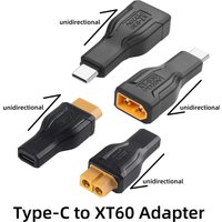 USB C to XT60 Converter Type-C to XT60 100W Charging Connector Adapter for RC Car FPV Drone Energy Storage Power Outdoor Power