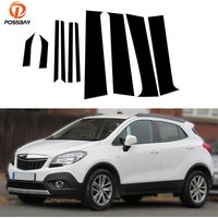 10Pcs Car Pillar Posts for Opel Mokka J13 Buick Encore 2013 2014 2015 2016 2017 2018-2022 Door Window Trim Stickers Auto Styling