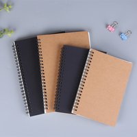 A5 Black Cover Cowhide Cover Coil Notebook Notebook Graffiti Sketchbook
