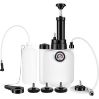 3L+1L Car Manual Brake Fluid Bleeder Kit Brake Fluid Drained Bleeder With Four Covers Car Brake Fluid Replacement Tool