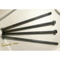1pcs M10 *155/200/220/230/240/250/260/270/280/290/300/350mm *1.25 Titanium Alloy Screws Flange head Cap Bolts