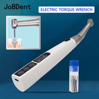 Implant Motor Electric Wireless Torque Driver Implant Torque Wrench with 16pcs Screwdrivers Contra Angle Motor