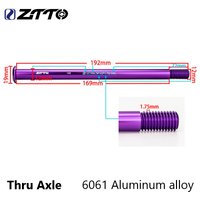 ZTTO Thru Axle Purple 6061 Aluminum alloy M12 M15 P1.0 P1.5 P1.75 117L~171L MTB Road Bike eBike Thru Axle