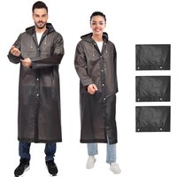 1/2/4/5Pcs Emergency Anti-rain Coat Waterproof Raincoat Outdoor Travel Camping Hiking Portable Adult Poncho Rain Coat