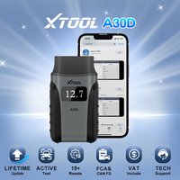 XTOOL A30D V2.0 Kabelloser OBD2-Scanner, Kfz-Diagnosegerät mit Android iOS Anyscan+ APP, CANFD FCA Autoauth, 19+ Reset-Funktionen, A30 D Mini OBD Bi-direktionaler Steuerungsscanner, A30 D Smart