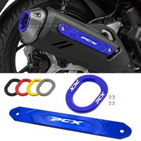 PCX Motorcycle Accessories Exhaust Pipe Guard Cover For Honda PCX125 PCX160 PCX 125 160 2021 2022 2023 2024 2025