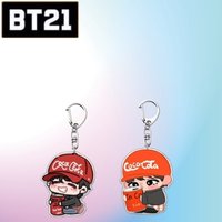 Cute BTS Series Sweet Creative Cartoon Pattern Decorative Pendant Accessories New Fashion Versatile Acrylic Decorative Keychain
