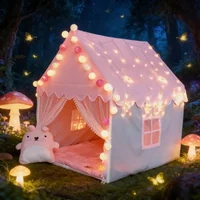 Portable Children's Tent Folding Kids Tents Tipi Baby Play House Large Girls Pink Princess Castle Child Room Decor Play Tent Toy