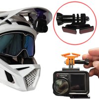 AliExpress YUENHOANG MTB/Downhill/Off-Road Motorcycle Helmet Visor Mount for Action Camera Compatible with DJI/GoPro/Insta360 3D Printed PETG Holder