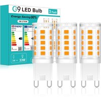 3/8pack 220V G9 LED Bulb Spotlight Chandelier Lighting 2700K G9 LED Lamp No Flicker 360LM 3W Replace 30W 40W Halogen Light