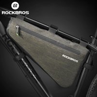 ROCKBROS Bike Bottom Tube Bag Large Capacity 2.5L 4L MTB Road Frame Bag Triangle Pouch Waterproof Caulking Bicycle Bag Pannier