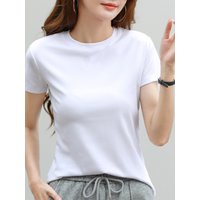 Women's solid color T-shirt