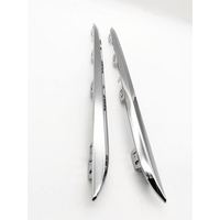 A2058850521 A2058850621 Rear Chrome Trim strips Bumper Lip Spoiler With L and R Mercedes-Benz W205 C180 C200 C250 C63 AMG