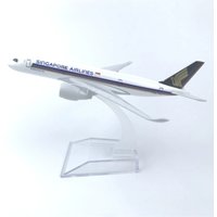 16cm Airplane Model Replica A350 Singapore Airlines Metal Scale Aircraft Simulation Toys And Hobbies Diecast Aviation Souvenir