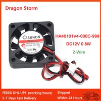 New HA40101V4-000C-999 40x40x10mm DC12V 0.8W 2Pin Ultra-quiet Cooling Fan