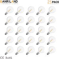 GANRILAND G40 1W PET LED Ersatz Glühbirnen E12 Schraube Basis Kunststoff Bruch LED Globe Birnen Für Außen String lichter