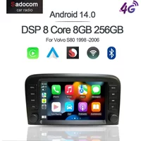 8' Kabelloses Carplay Android 13.0 8G+128G 8-Kern GPS Auto Android Player WLAN Multimedia Für Volvo S80 1998-2003 2004 2005 2006