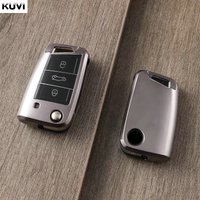 TPU Car Key Case Cover For VW Volkswagen Golf 4 5 6 7 8 MK7 Passat Tiguan MK2 For SEAT Ateca Leon FR 2 Ibiza For Skoda Octavia