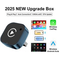 2026 Wireless CarPlay Adapter 2-in-1 Wired to Wireless Dongle for Apple & Android phone Plug and Play Universal Car Accessory