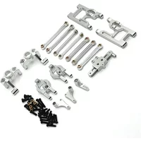Wltoys 124006 12423 12427 12428 Metal Upgrade Parts Kit Steering Cup Steering Assembly Link Rod 1/12 RC Car Accessories