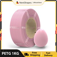 NextShapes PETG HF 3D Printer-Specific Supplementary Filament 1.75mm ±0.02mm 1KG Spool Non-Tangled Multi-Color Vacuum Packaging