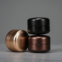 Mini Metal Box Aluminum Alloy Tea Can Jar Sugar Coffee Caddy Organizer Waterproof Moisturized Travel Portable Container