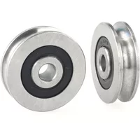4pcs 6*29.3*8mm stainless steel pulley, steel rope sling, waterproof, rustproof, non SUS304 bearing wheel groove, U groove type
