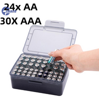 New!1Pcs Home Garage Drawer Organization Container Dispenser AA AAA Battery Storage Organizer Box Holder Case For 54 Cells