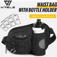 WRELS Fanny Pack Waterproof Sports Fanny Pack Lightweight Waist Bag Bottle Holder Adjustable Belt Bag Running Marathon Bum Bag
