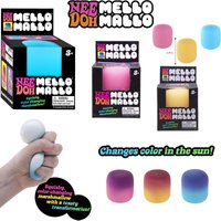 Needoh Mello Mallo TPR Sunlight Color Changing Fidget Toy Multicolored Slow Rebound Squish Anxiety Relief Adults Portable Gift