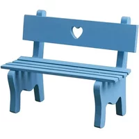 Mini Creative Doll Housefurniture Toys Bench Home Decoration Solid Color Small Bench Shooting Background Props Garden Ornaments