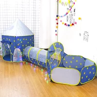 Baby Indoor Ocean Balls Dry Pool Children Space Capsule Toy Tents Tunnel Toddler Playground Park Foldable Play Playpen 3 In 1