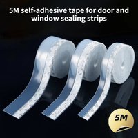 5M self-adhesive tape for door and window sealing strips, transparent windproof, dustproof, sealed and soundproof strips