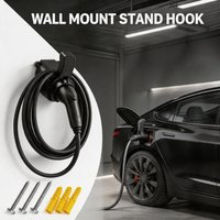 Charging Cable Organizer Wall Mount Type 1/Type 2 Cable Socket EV Charger Holder Car Charger Bracket Stand Hook Easy Install