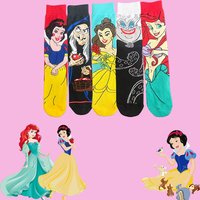 1/5 Pair Cartoon Anime Cute Knee-High Socks Unisex