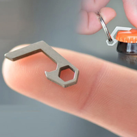 mini lightweight bottle beer opener keyring pocket tool utility gadget Outdoor Camp Hike Camping Gear key Chains