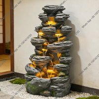 Courtyard water feature outdoor rockery flowing water fountain ornament circulating water alpine stacked stone decoration