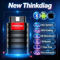 2026 THINKCAR Neues Thinkdiag Steuergeräte-Codierungs-Aktivtest 15 Resets Deutsches Auto-Diagnosegerät Auto OBD Scanner TPMS FCA Autoauth