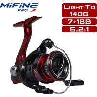 MIFINE MARSHALL PRO Carbon Spinning Fishing Reel 7+1BB 5.2:1 Gear Ratio Size 800-3000 Saltwater Freshwater Trout Fishing Wheels