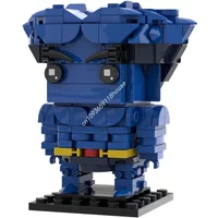 MOC X Men Brickheadz Bricks Model Class Movies Figures Beast / Dr. Henry "Hank" McCoy Building Blocks DIY CreativeToys Gift